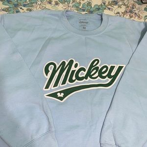 PLT Light Blue Mickey Crewneck